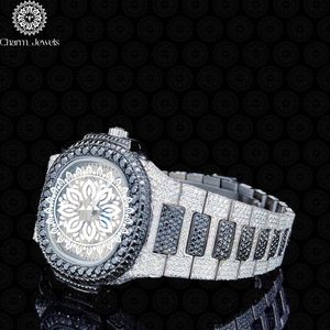 Charm_Jewels Luxury Tonneau Stainless Steel <b>Watch</b> 42mm Analog Quartz Sapphire Crystal <b>Diamond</b> Bezel Folding Clasp Unisex - Product Image 4