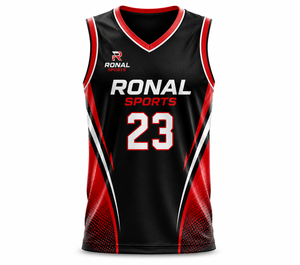 Maillot de basket-ball personnalisé sublimé pour hommes, sans manches, uniforme d'équipe, jersey de sport en polyester à séchage rapide, maillot de basket-ball personnalisé - Product Image 1