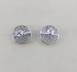 1.77 Cttw Round Cut White Natural Diamond Stud <b>Earrings</b> for Women in 925 Sterling Silver, Push <b>Back</b>, Prong Setting, 10x10mm - Product Image 5