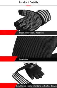 High Quality Weightlifting Workout <b>Gloves</b> for Gym Exercise Strength Development and Athletic Conditioning - Product Image 5