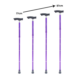 Agarre de bastón ligero plegable de cinco secciones de alta calidad Altura ajustable 110kg Capacidad de carga para regalo de rehabilitación - Product Image 4