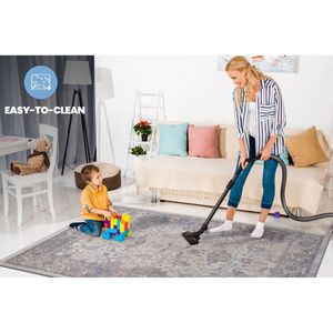 LOOM LUXE Collection 2x8 stile marrone/Beige tradizionale zona antimacchia tappeto Non spargimento per casa ufficio sala da pranzo soggiorno - Product Image 5