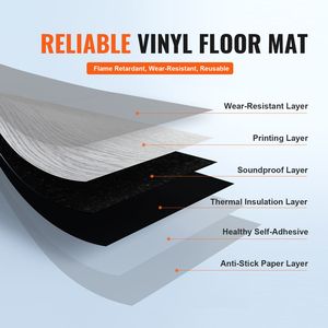Piastrelle in Vinile Autoadesive Effetto Legno Grigio Chiaro 36 X 6 Pollici, 20 Piastrelle, Spessore 0,62mm, Adesive Fai-da-Te per Pavimenti da Cucina EIR - Product Image 3