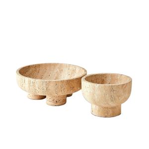 ชามตกแต่งสไตล์โมเดิร์น แก้ว หินอ่อน ไม้ ชามวางของตกแต่งกลางโต๊ะ ของตกแต่งบ้านทันสมัย ของตกแต่งโต๊ะที่ไม่เหมือนใคร สำหรับห้องนั่งเล่นและห้องรับประทานอาหาร - Product Image 1