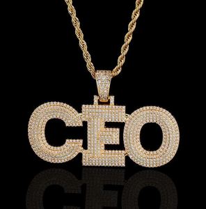 Pendentif Lettre King CEO en Argent 925 Plaqué Or 18K avec Micro-Pavé de Moissanite Sertie en Bezel, Certifié IGI, Collier de Luxe pour Homme - Product Image 4