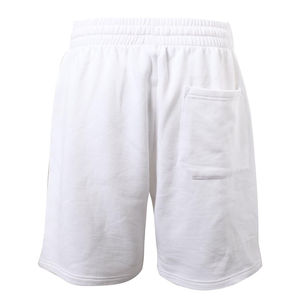 Shorts Bermuda Homme Blanc en Coton à Cordon de Serrage Taille Mi-Haute Décontracté Respirant Tricoté Style Uni - Product Image 2