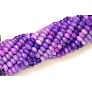 Cuentas de Ópalo Morado en Forma de Rondelle: Gemas de Calidad para Joyería y Artesanía (7-9mm) - Product Image 5