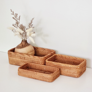 Bright Stylish Decorative Rattan <b>Basket</b> For Coffee <b>Table</b> And Homes Interiors Handmade Natural Rattan <b>Baskets</b> For Elegant Storage - Product Image 1