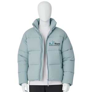 เสื้อแจ็คเก็ตพัฟเฟอร์แบบมีซิปเต็มตัว คอตั้ง บุใยหนา สำหรับฤดูหนาว ระบายอากาศได้ดี ผลิตจากผ้าโพลีเอสเตอร์/คอตตอนเคลือบผิวอย่างดี เป็นมิตรต่อสิ่งแวดล้อม ขายส่งคุณภาพสูง - Product Image 4