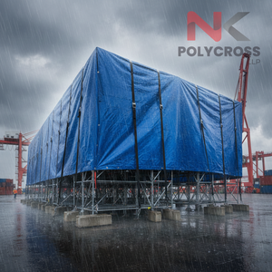 ผ้าใบเคลือบคุณภาพพรีเมียม ยี่ห้อ Trusted Tarpaulin สำหรับงานอเนกประสงค์ กันน้ำ ใช้สำหรับป้องกันภัยกลางแจ้งและโครงการทางการเกษตร - Product Image 5