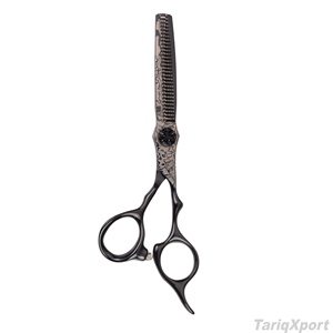 Tijeras de Peluquería Profesionales de Acero Inoxidable 440C, Hoja Afilada, para Diestros, Mango Largo, Uso en Salón - Product Image 2