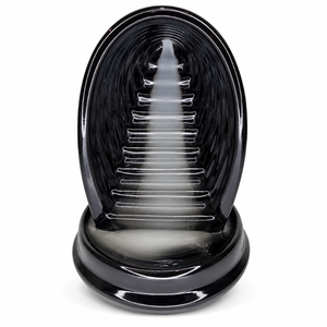 Temple Style Ceramic Backflow <b>Incense</b> Burner Waterfall Cascade <b>Cone</b> Holder | Handmade Aromatherapy Meditation Zen Home Decor OEM - Product Image 1