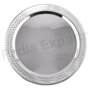 Plaque de chargeur de base naturelle C-pour la conception martelée à la main de style ferme et extérieur - Product Image 1