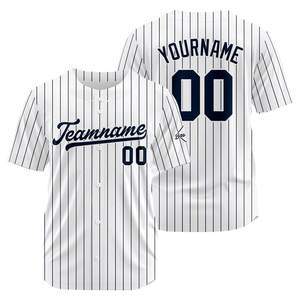 Camiseta de Béisbol Personalizada, 100% Poliéster, Impresión Sublimada, Nombre y Número del Equipo Personalizados, Unisex, Adulto, Manga Corta, Transpirable, Cierre de Botones - Product Image 6