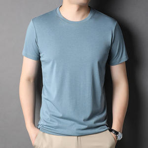 Nouveau T-shirt blanc uni à col rond et manches courtes pour homme – Vente en gros usine - Product Image 3