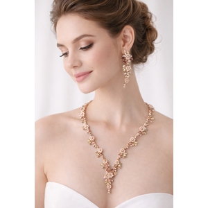 เรวาเลียสร้อยคอจี้คริสตัลรูปดอกไม้ชุบทองคำขาว 925 สำหรับผู้หญิง ประดับด้วยคิวบิกเซอร์โคเนียหลากสี สำหรับงานปาร์ตี้สุดโรแมนติก - Product Image 3