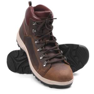 Botas de Trabajo de Cuero con Cordones para Hombre |   Puntera de acero + entresuela de EVA |   Suave y Transpirable |   Resistente al Deslizamiento y de Alta Resistencia - Product Image 2