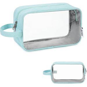 Borsa da viaggio trasparente con cerniera, organizer per cosmetici e trucchi, per uomo e donna - Product Image 1