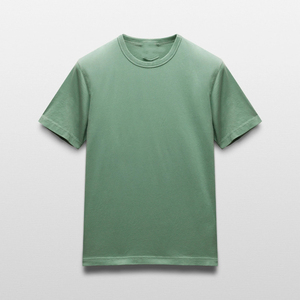 T-shirt homme col rond uni personnalisé de qualité supérieure, vente en gros, 100% coton, blanc cassé crème, manches courtes, pour impression - Product Image 5