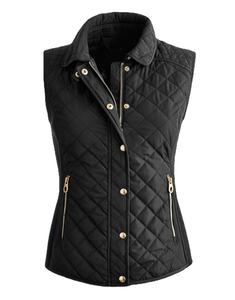 Veste matelassée respirante de haute qualité à col montant et capuche pour femme, coupe classique, prix abordable - Product Image 1