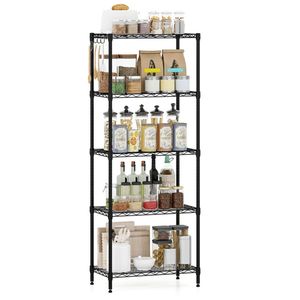 Scaffalatura Metallica a 5 Ripiani per Carichi Pesanti, Capacità Totale 750 LBS, Multi-Capacità per Ripiano, per Garage e Cucina, Unità Premium - Product Image 2