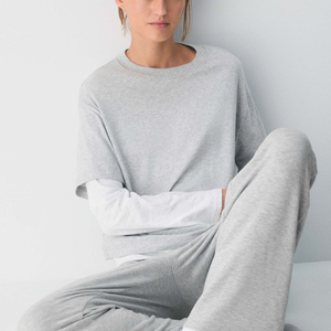 Camiseta de Manga Larga para Hombre, Personalizada con Logotipo, Corte Holgado, Doble Capa, 100% Algodón, Gruesa, Fabricante de Ropa Masculina - Product Image 2