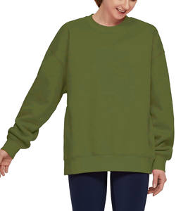 Blusa Unisex Holgada y Cómoda de Punto Largo Sólido ODM para Estilo Urbano y Ofertas al por Mayor, Sudaderas de Algodón Personalizadas para Mujer - Product Image 3