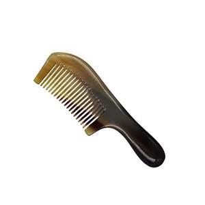 Peine de cuerno natural hecho a mano de primera calidad para desenredar el cabello y como herramienta antiestática para el cuidado del cabello - Product Image 4