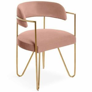 Sillón Otomano con Reposabrazos y Respaldo, Bañado en Oro, para Sala de Estar, Recibidor, Uso Decorativo, Sillón Otomano Tipo Puff - Product Image 1