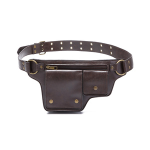 Sac de cuisse en cuir prêt pour le voyage, pochette utilitaire sécurisée pour la jambe, sac de rangement multifonctionnel et tendance, sangle réglable, léger et élégant - Product Image 1
