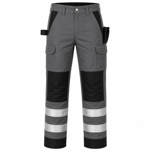 Custom Logo Mens <b>Cargo</b> <b>Work</b> <b>Pants</b> High Visibility Tape Knee Pad Pockets Safety Trousers Custom Hi Vis Workwear Mining <b>Pants</b> - Product Image 1