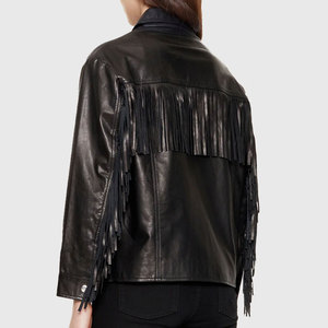 Chaqueta de Cuero Premium Hecha a Mano para Mujer, Diseño Sólido, Color Personalizado, Chaquetas de Cuero de Alta Calidad - Product Image 2