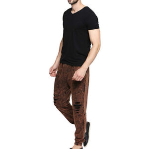 Lightweight Unisex Vintage Acid Wash Casual Straight Joggers Custom <b>Log</b> Men's Pants Washed - Product Image 2