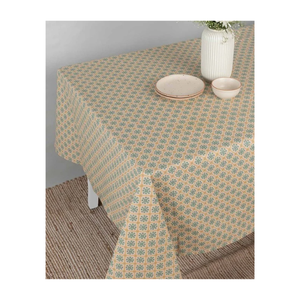 Rustic Look With Fern Print Nordic Style 100% Cotton Embroidered Waterproof Oilproof Customizable Home Table Cloth 70x90 Inches - Product Image 5
