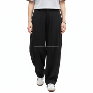 Pantalon large pour homme, coupe ample, plissé, sur mesure, OEM, vente en gros - Product Image 1