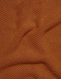 Pull classique en maille côtelée pour homme avec demi-fermeture éclair, chaud, couleur rouille, pour automne/hiver, ODM/OEM - Product Image 5