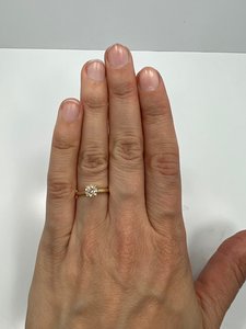 0.60 CT Lab Grown <b>Diamond</b> <b>Ring</b> in 18K Gold | IGI Certified Trendy Engagement Wedding <b>Ring</b> for Women - Product Image 4