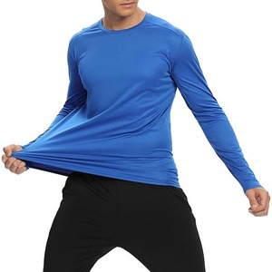 Nouveau style 2025 – T-shirts de sport à manches longues pour hommes, couleur personnalisable, vente en gros avec position du logo sur le devant, également disponible pour femmes - Product Image 2