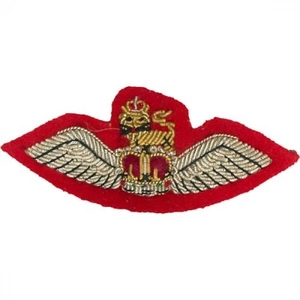 Gold Embroidered Wings <b>Patch</b> with Parachute Design <b>Sew</b>-<b>On</b> Nonwoven Felt Applique for Hat Blazer Cap - Product Image 2