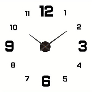 Minimalist Acrylic <b>Wall</b> <b>Clock</b> Analog Quartz 3D Design for Living Room <b>Decor</b> at Best Price - Product Image 2