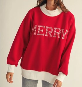 Sudadera Rosa Oversize con Letras, Unisex, Casual, con Cuello Alto y Puños Blancos - Product Image 4