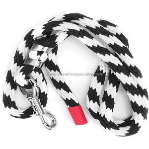 Cuerda de plomo de algodón personalizada en blanco y negro de material de poliéster de alta calidad suave y duradero para caballos - Product Image 5