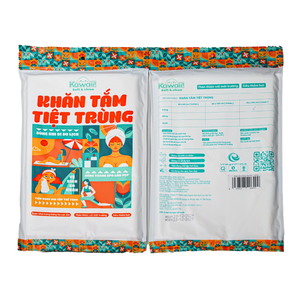 Serviette de voyage compacte jetable en tissu non tissé blanc écologique à séchage rapide, motif à carreaux, pour l'été et la plage, OEM ODM Kawaii - Product Image 1