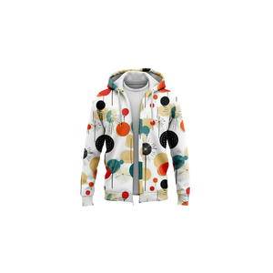 Sweat à capuche oversize d'hiver à sublimation intégrale, coupe décontractée, avec fermeture éclair, pour l'automne, fabrication OEM - Product Image 5