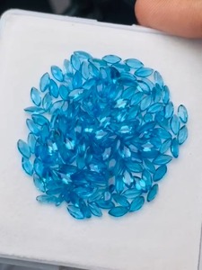 Lote de piedras preciosas de apatita neón natural excepcionales, talla Marquise, calidad AAA, con un brillo superior y un color agradable, corte perfecto. - Product Image 2