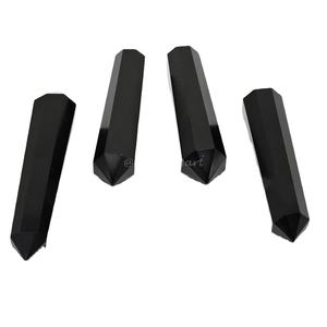 Gros Naturel Lépidolite Obélisque Points Tour Double Terminé Cristal pour Fengshui Sculpté Pierre Précieuse Technique - Product Image 3