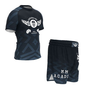 Wholesale Sublimation Workout Sports Judo <b>Compression</b> <b>Shorts</b> Rash Guard Jiu Jitsu Surfing 100% Cotton Oxford Fabric <b>Short</b> Men - Product Image 4