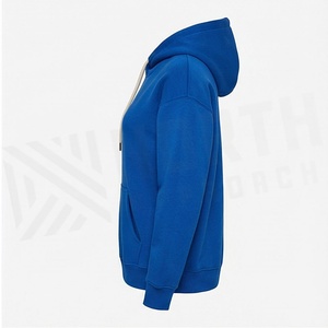 Sweat-shirt à capuche unisexe surdimensionné en coton, confortable, avec bord côtelé, pour hommes et femmes, vêtements de sport haut de gamme - Product Image 3