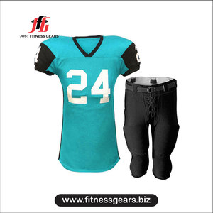 JUST FITNESS GEARS Camiseta de fútbol americano para hombre, cuello en V, manga corta, malla que absorbe la humedad, estampado con el número 24, azul verdoso - Product Image 3