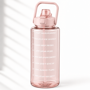 ขวดน้ำขนาดเล็ก 200 มล. ปลอดสาร BPA พร้อมตัวบอกเวลา ป้องกันการรั่วซึม ใช้ติดตามปริมาณน้ำดื่มประจำวัน - Product Image 1